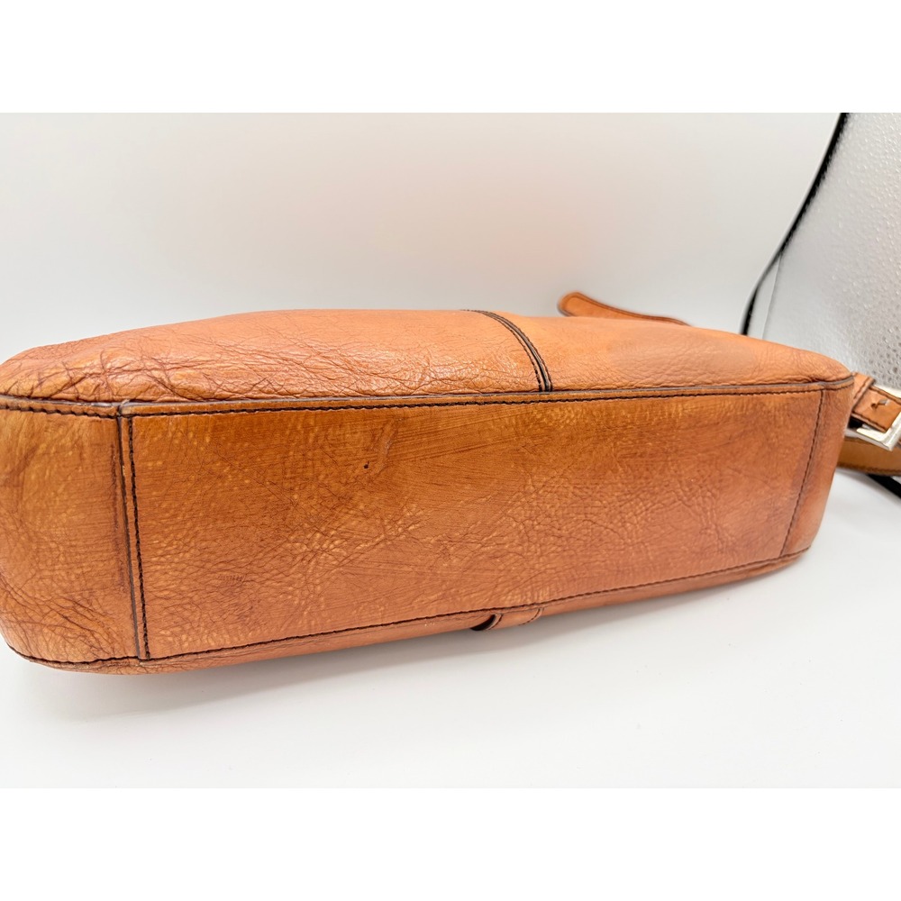 Etienne Aigner Vintage 90s Crossbody Purse Bag Small Classic Brown Leather Y2K - Picture 4 of 9